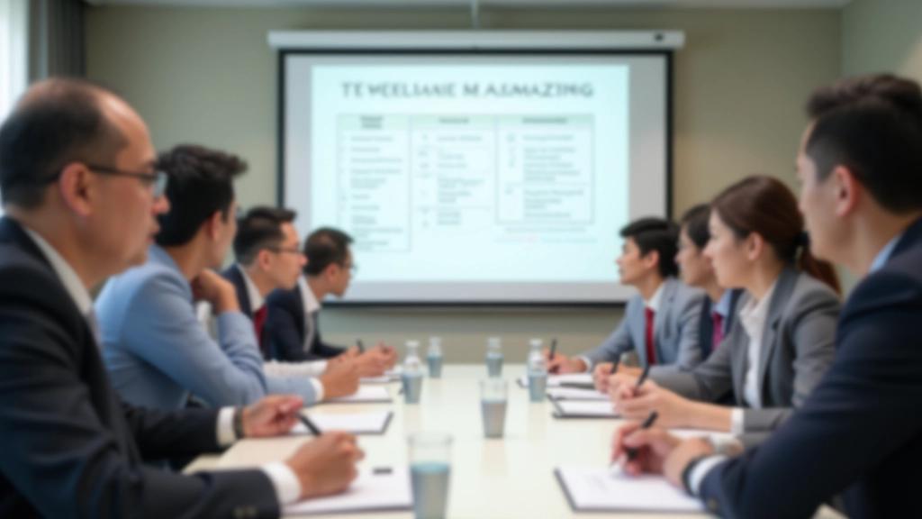 Workshop training session with business managers