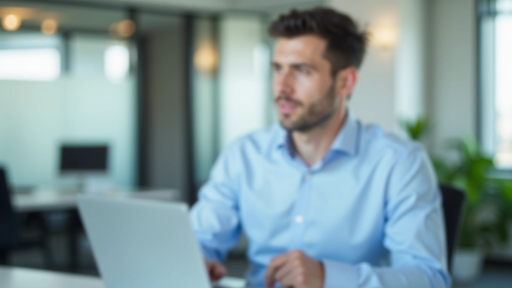Team member reviewing analytics and performance metrics on desktop computer in bright office