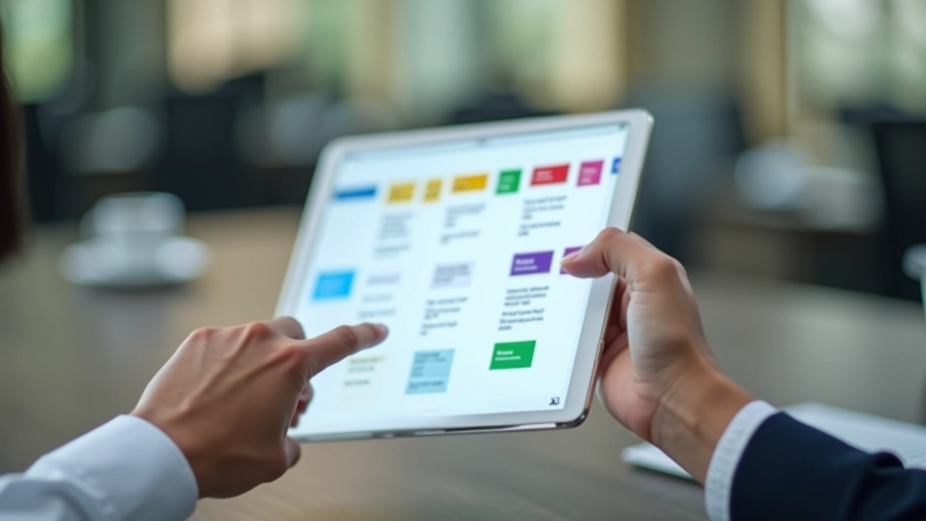 Project management tool showing task assignments and team member workload across different projects