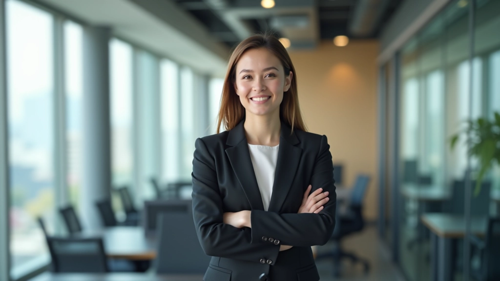 Team member confidently presenting project results to colleagues in meeting room